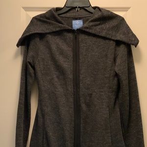 Sweatshirt type long jacket